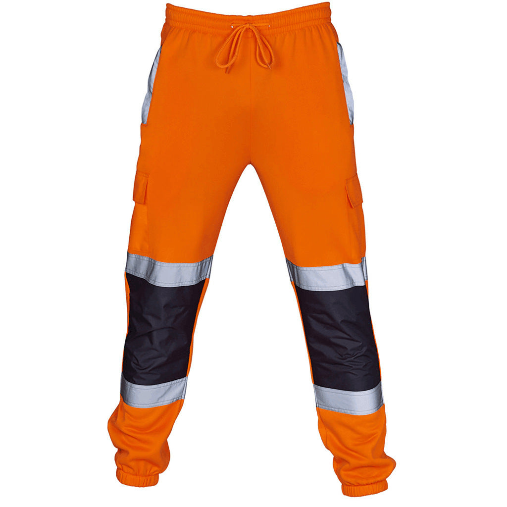 Men's Shiny Elastic Trousers Track Pants Cross border