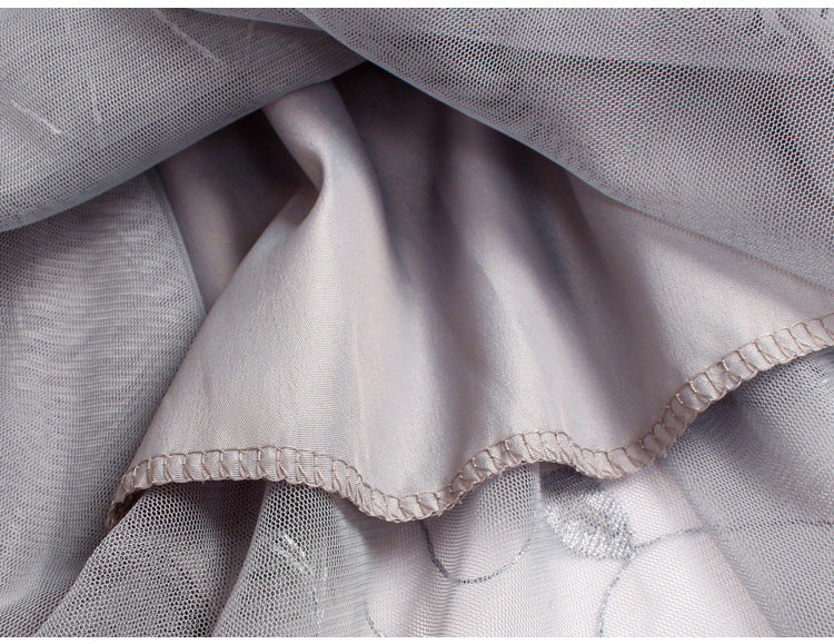 Three-dimensional Dragonfly Skirt Female High Waist Big Swing Fairy Net Yarn