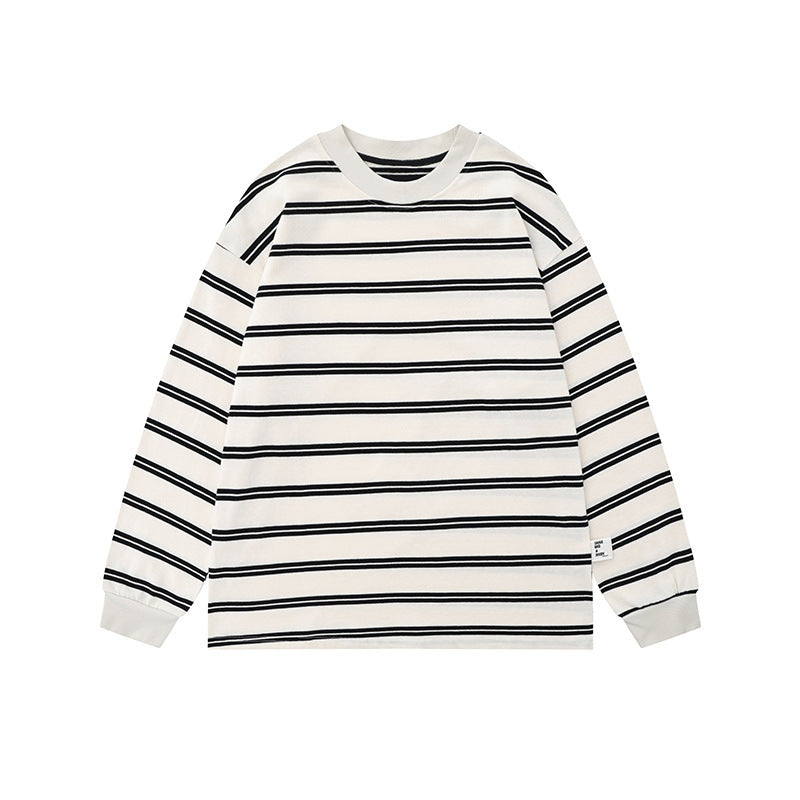 Long Sleeve Early Autumn All-matching Pullover Loose Couple's Tops