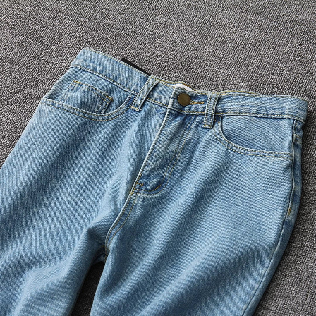 Vintage Women Boyfriend Women's Jeans Mom High Waist Jeans Blue Casual Pencil Korean Pants Street Jeans