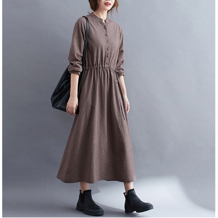 Fall New Fashion Waist Thin Section Mid-Length Section - Coffee / L - Hat