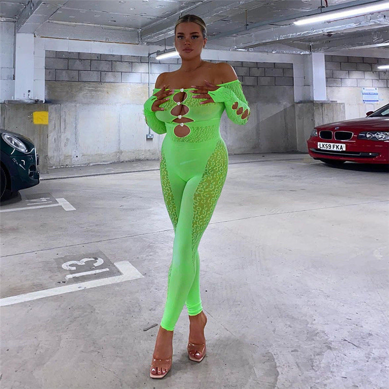 Autumn Women's High Waist Pants Short Bodysuit