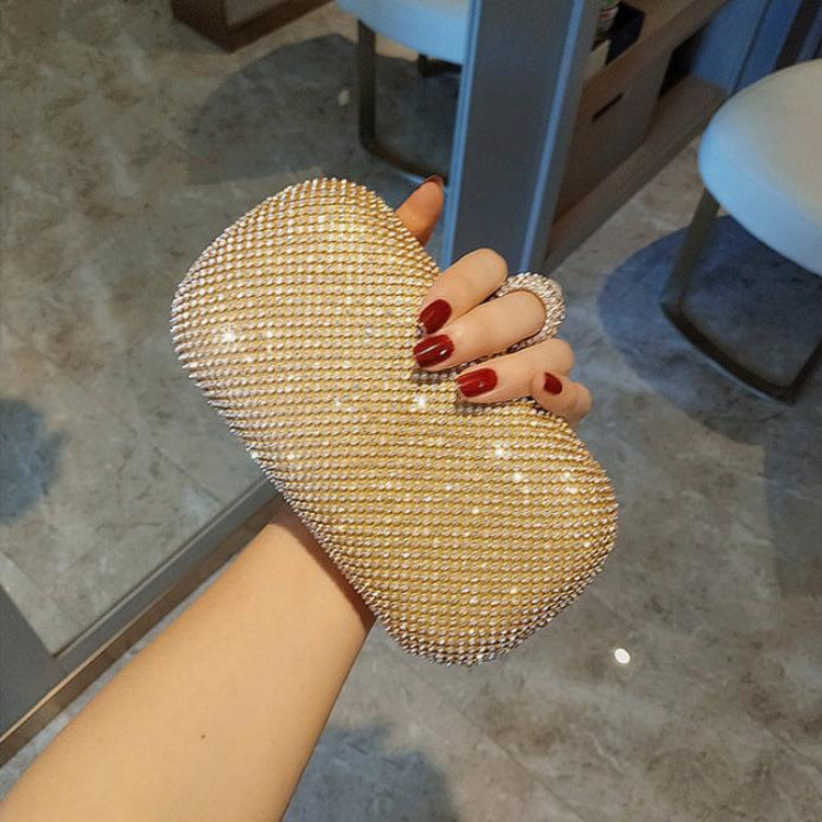 Evening Clutch Bags Diamond-Studded Evening Bag With Chain Shoulder Bag - Clothing