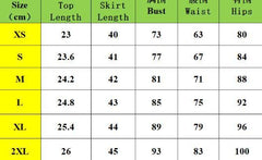 European American Summer New Cropped Top Ruffle Hip Skirt Suit Women