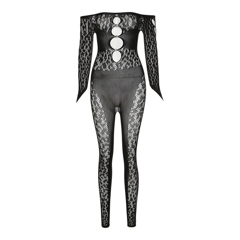 Autumn Women's High Waist Pants Short Bodysuit