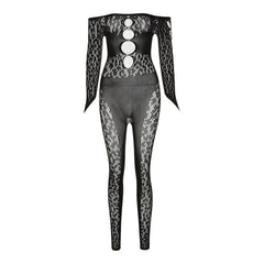 Autumn Women's High Waist Pants Short Bodysuit