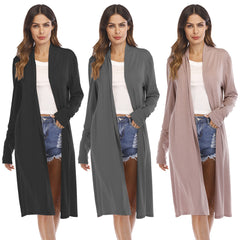 Cardigan Long Sleeve Loose Oversized Jacket Women’s Top - Hat