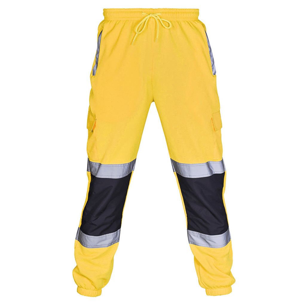 Men's Shiny Elastic Trousers Track Pants Cross border