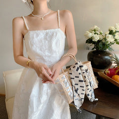 Backless Hot Girl Wear Sanya Seaside Holiday Beach Dress