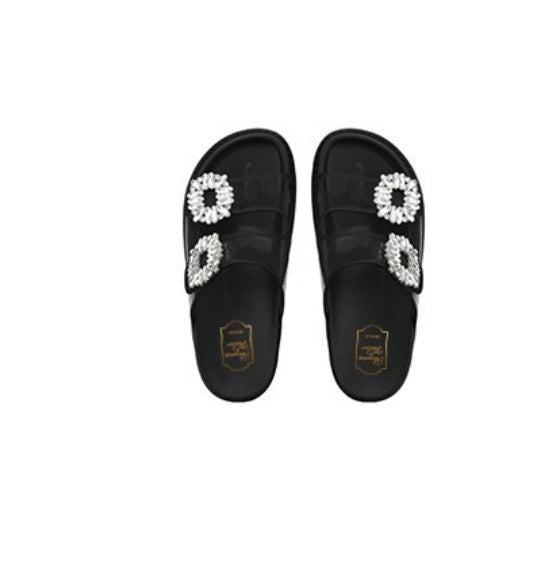 Women's Thick Bottom Flat Sandals For Summer Outer Wear