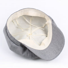 Autumn And Winter Cotton Hat Man Octagonal Korean Monochrome Outdoor Sunshade Wholesale Beret Lady Painter - Hat