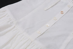 European And American Style French Style White Pure Desire Dress