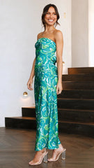 Summer Socialite Satin Hollow Backless Tube Top Dress