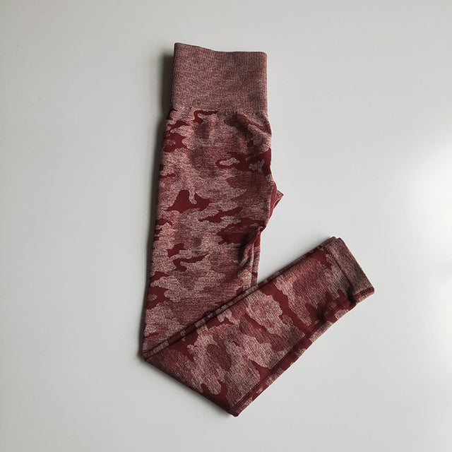 Colors Drop Shipping Seamless Camouflage Leggings High