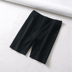 Women's Biker Shorts – Cotton Blend in Neon Green and Black