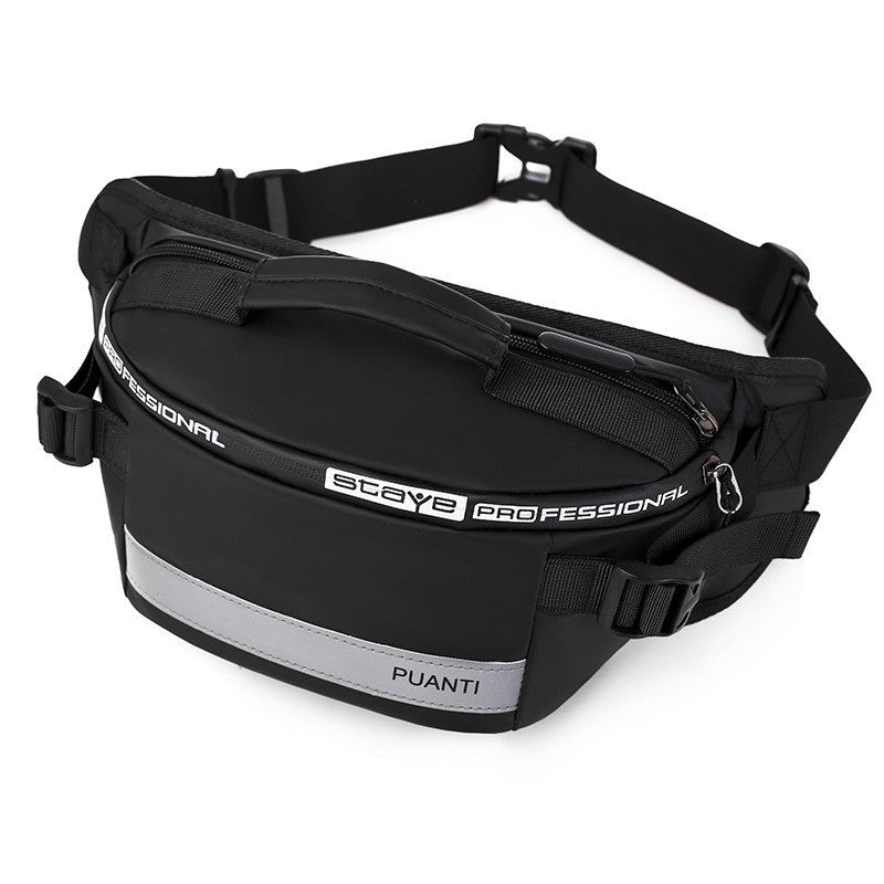 Large-capacity handbag multi-purpose chest bag - Black - Clothing