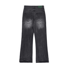 Bright White Jeans Baggy Straight Trousers Men