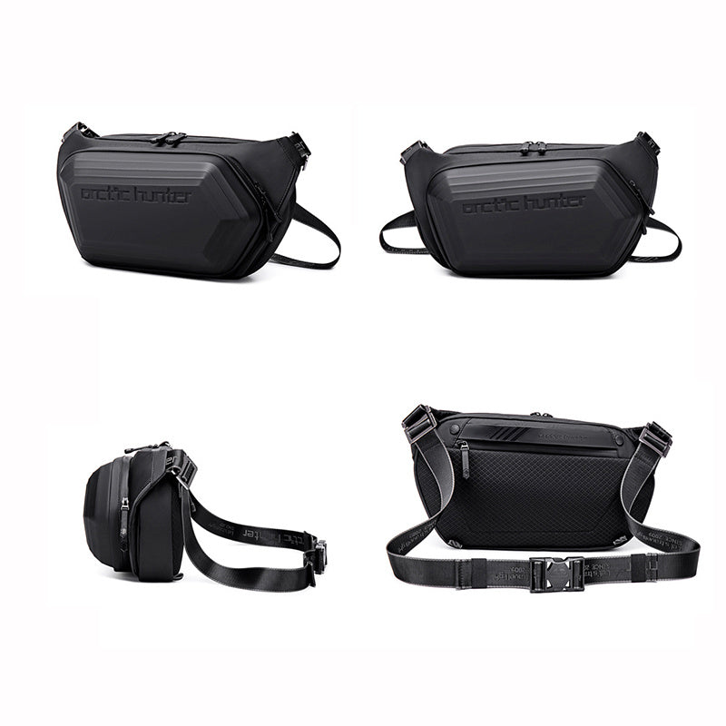 Men’s Messenger Shoulder Waist Bag Trend Fashion Design Sling Bag Large Capacity Waterproof Chest Bags Wear-resistant