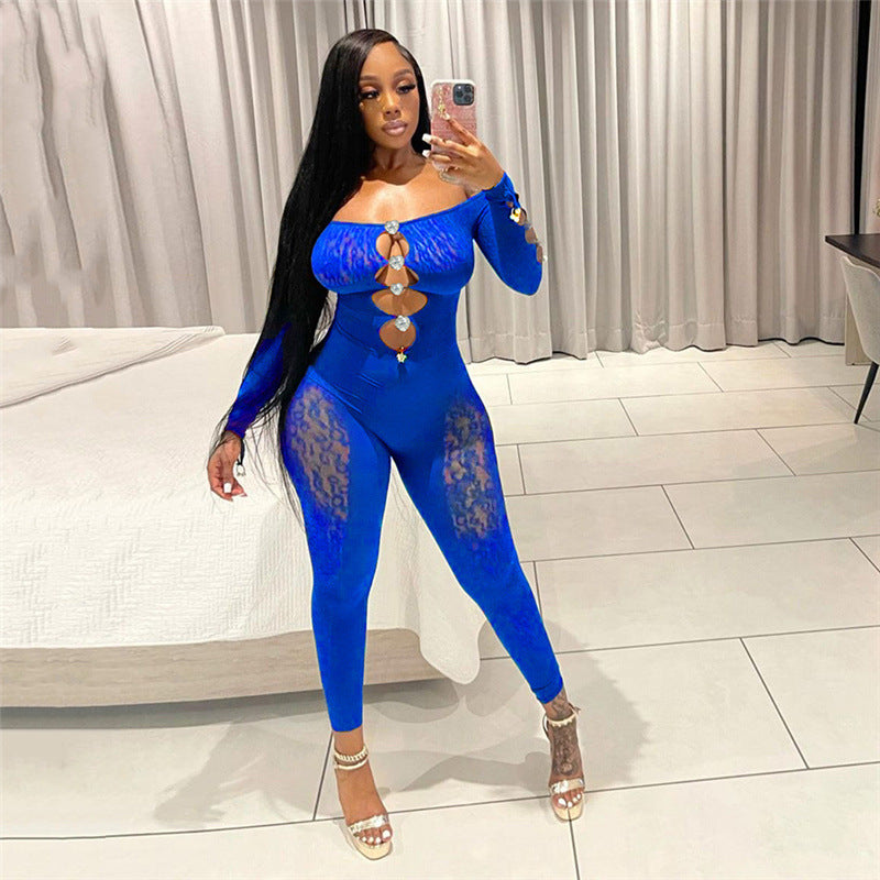 Autumn Women's High Waist Pants Short Bodysuit