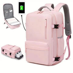 Men’s Travel Backpack – Airline Approved Carry-On with Laptop & Shoe Compartment