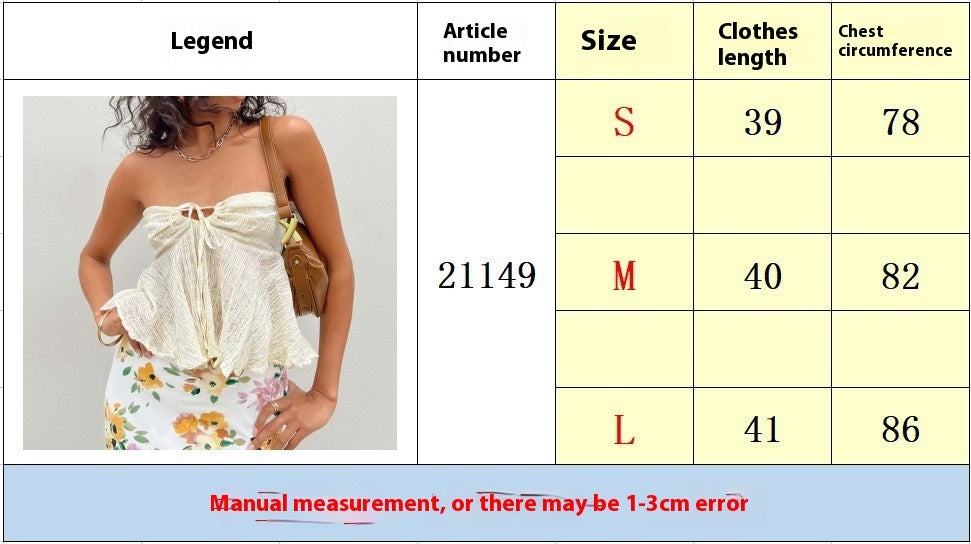 Summer 2024 Off-shoulder Hot Girl Solid Color Short Vest Tube Top For Women