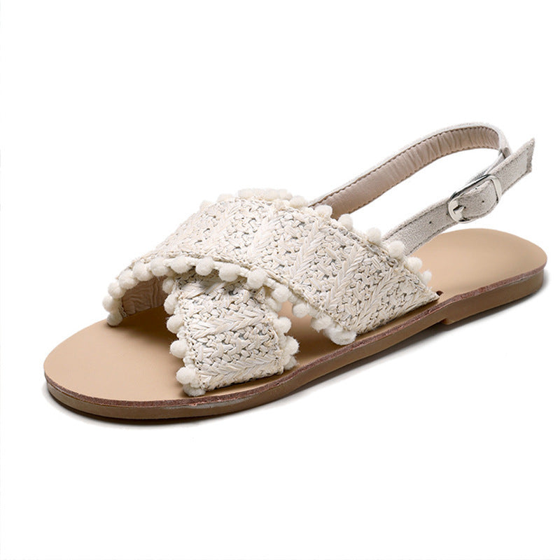 Fashion wild student casual Roman flat shoes