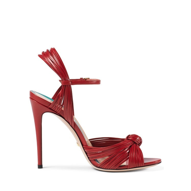 High-heeled Sandals Thin Strap Braided Fish Mouth Toe Women's Shoes