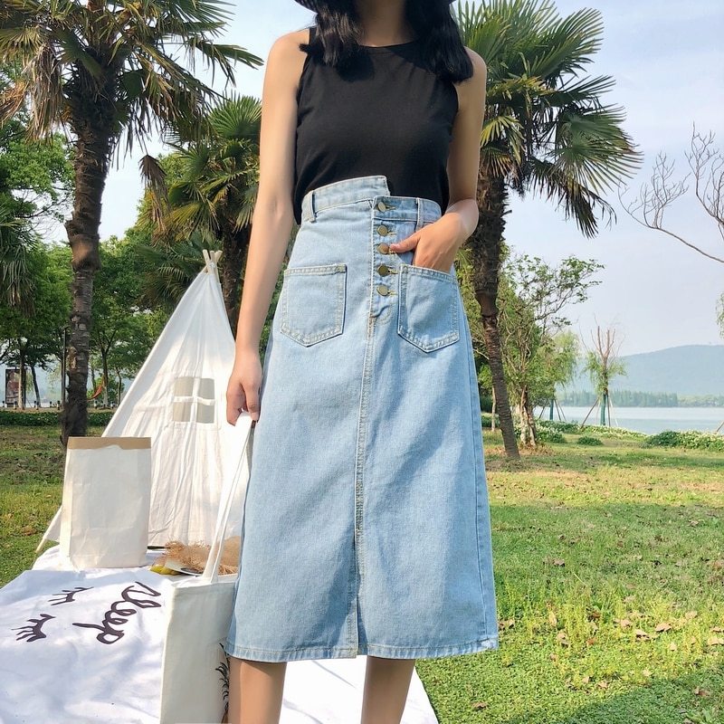 Women's Green Pencil Skirt – Classic School Uniform Style, 2025 Collection