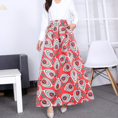 New Women's Half-length Printed With Large Skirt