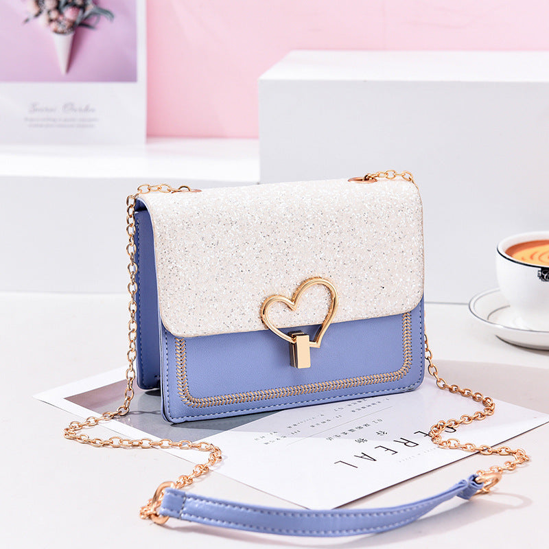 Chain student cross-body bag - Blue - Clothing