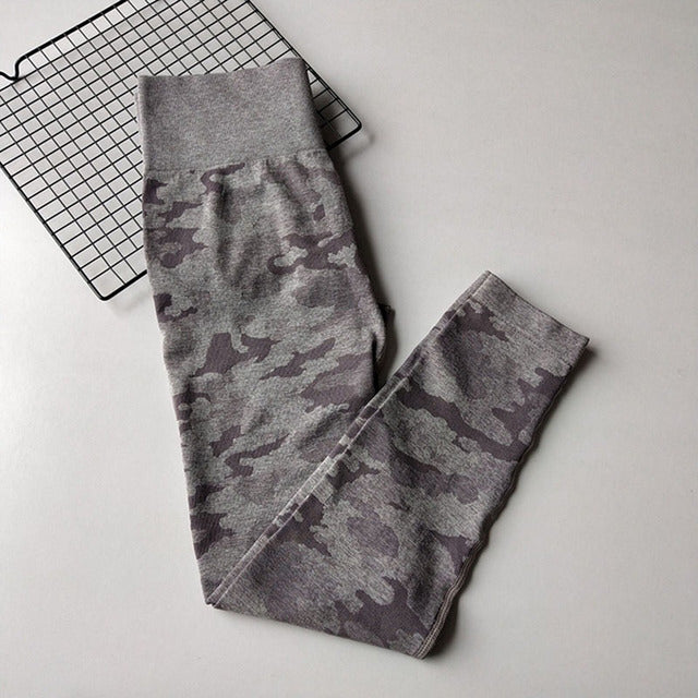 Colors Drop Shipping Seamless Camouflage Leggings High