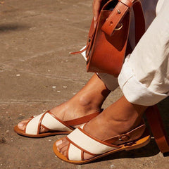 Summer Flat Large Buckle  Toe Sandals