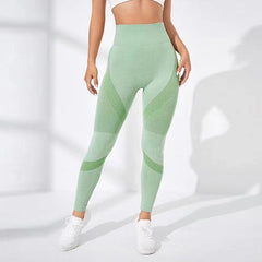 High Waist Seamless Peach Hip Belly Contracting Hip Raise Skinny Quick-drying Elastic Exercise Workout Pants