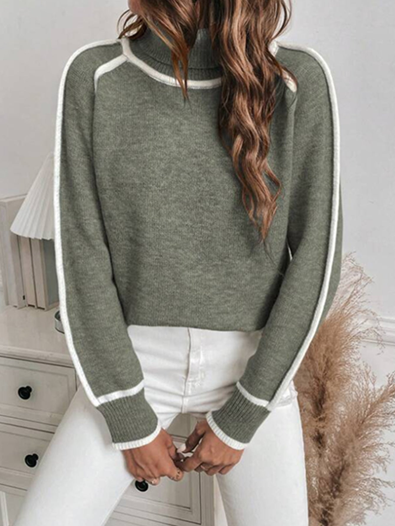 Knitwear Women's Long-sleeved Pullover Turtleneck Sweater