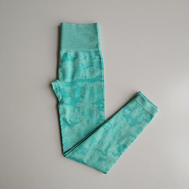 Colors Drop Shipping Seamless Camouflage Leggings High