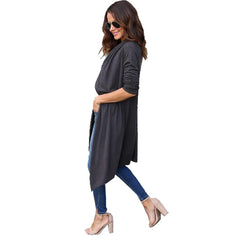 Cardigan Long Sleeve Loose Oversized Jacket Women’s Top - Hat