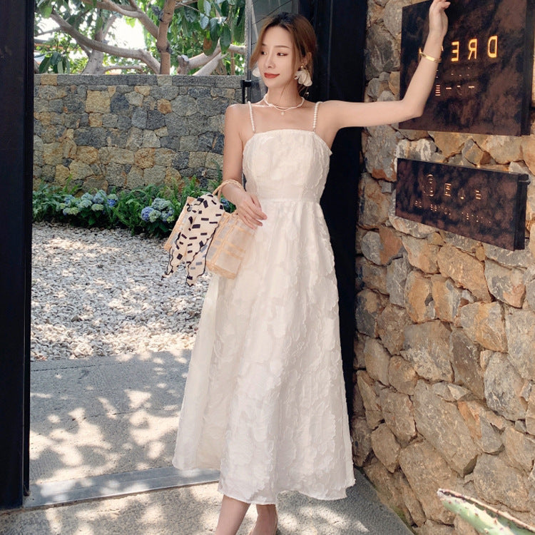 Backless Hot Girl Wear Sanya Seaside Holiday Beach Dress