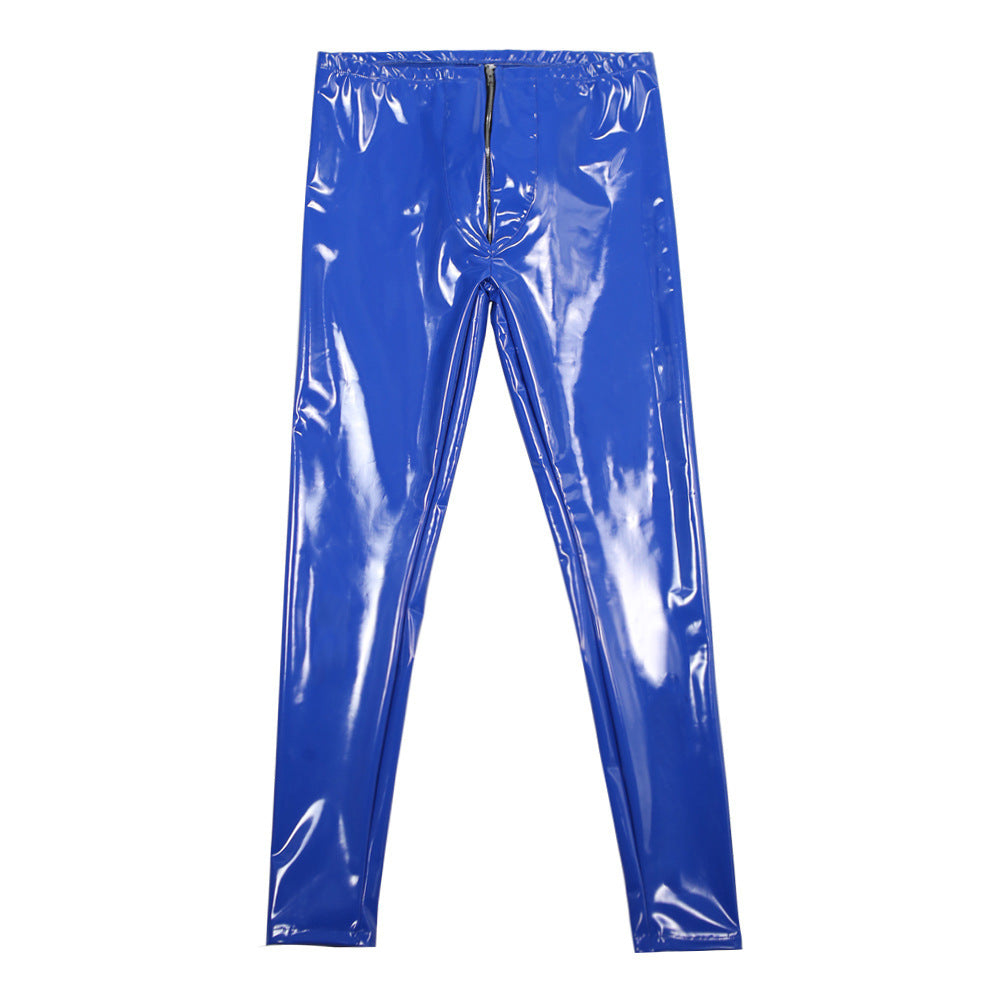 Casual Trousers Latex Ammonia PU Leather Pants Skinny Jeans