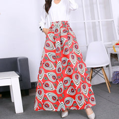 New Women's Half-length Printed With Large Skirt