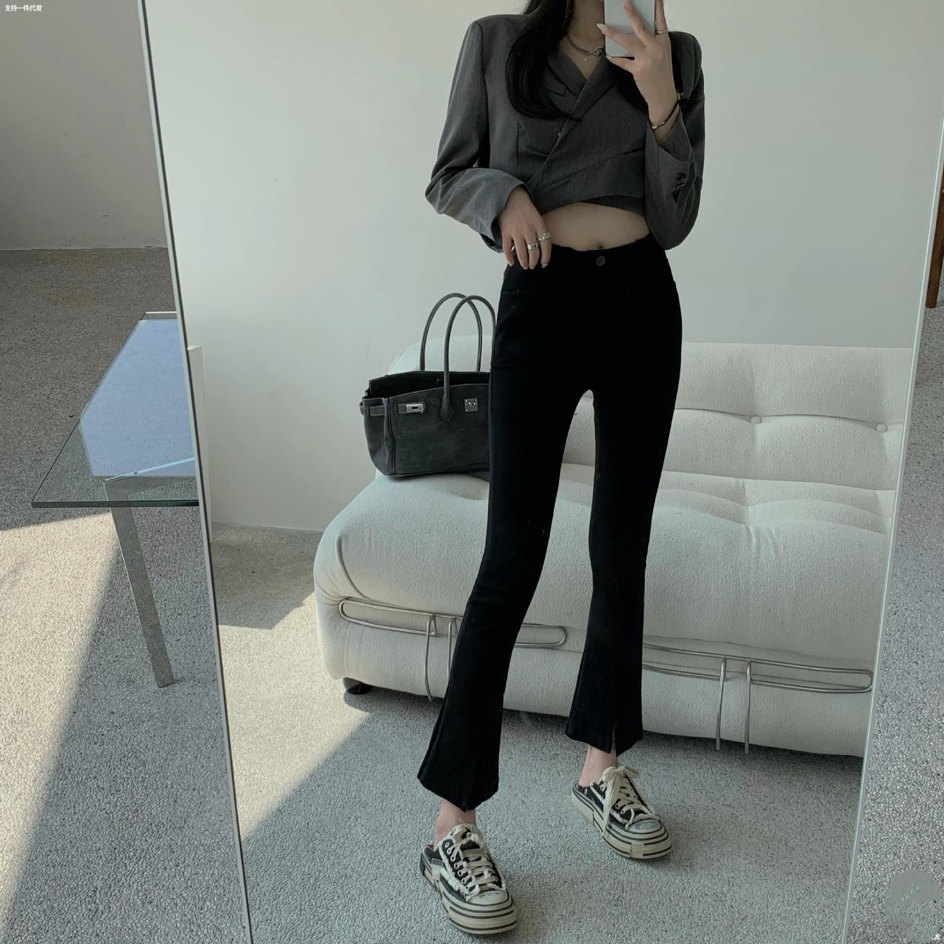 Leggings All-match Micro-flare Cropped Pants