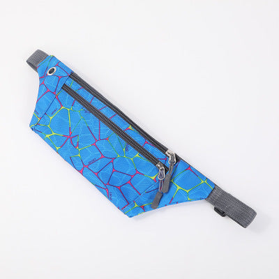 Large-capacity outdoor cycling sports pocket chest bag - blue - Clothing