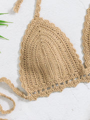Women's Knitted Swimsuit Top Bikini