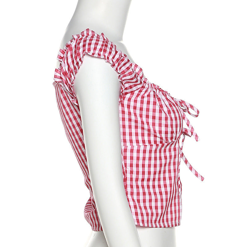Women's Fashionable New Cotton Plaid Vest