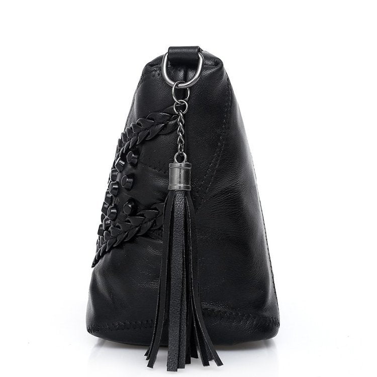 One shoulder bag cross body bag - Black - Clothing