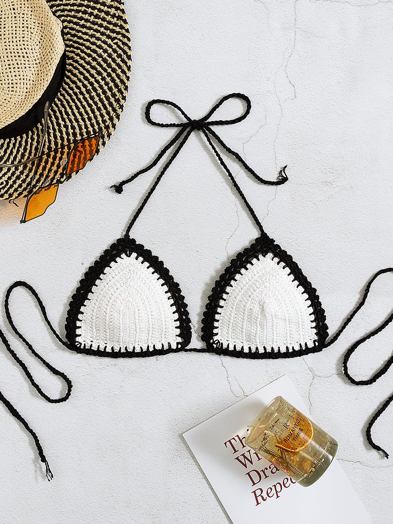 Women's Knitted Swimsuit Top Bikini