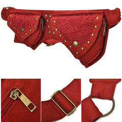 Vintage Waist Chest Bags Women Crossbody Bag Waistpack Outdoor Mobile Storage - Clothing