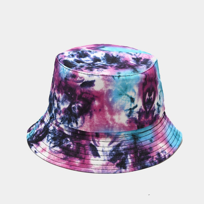 Summer Outdoor Tie-dyed Double-sided Sun Protection Hat - 30 Colors / M - Hat
