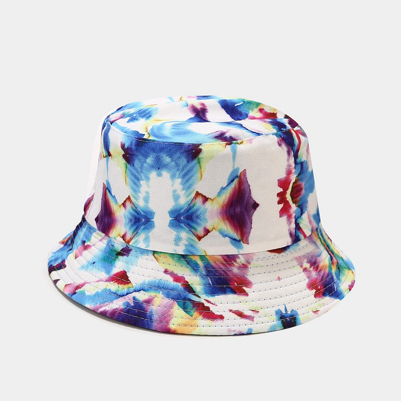 Summer Outdoor Tie-dyed Double-sided Sun Protection Hat - 28 Colors / M - Hat