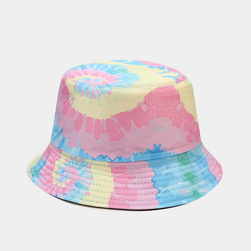 Summer Outdoor Tie-dyed Double-sided Sun Protection Hat - 18 Colors / M - Hat