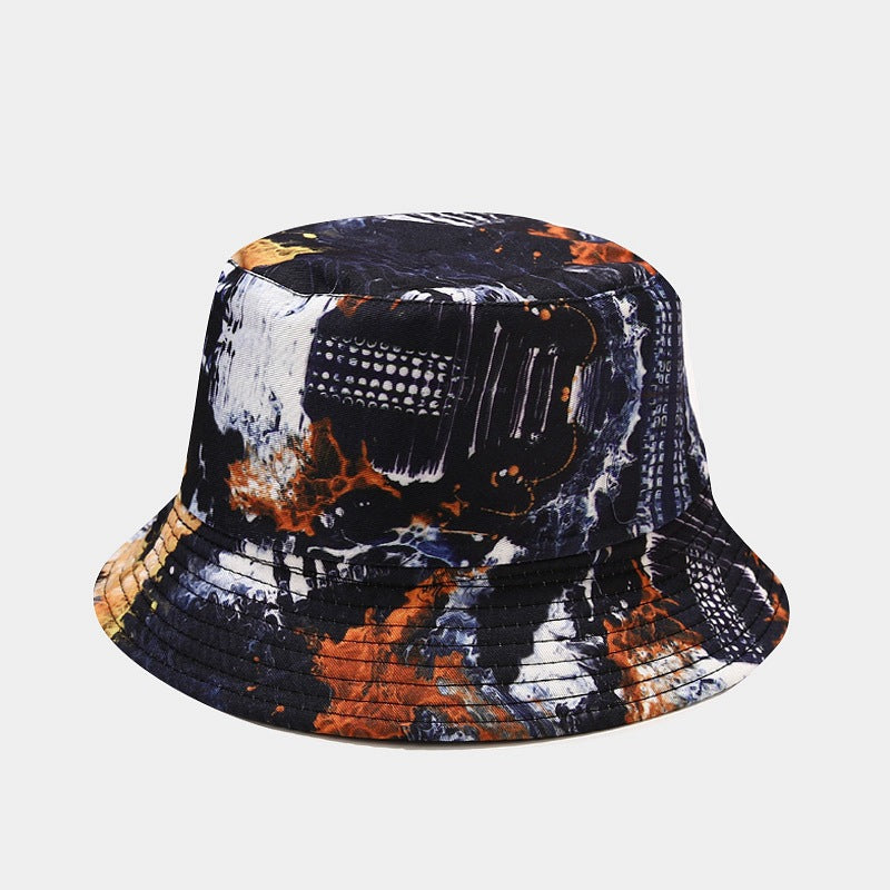 Summer Outdoor Tie-dyed Double-sided Sun Protection Hat - 21 Colors / M - Hat